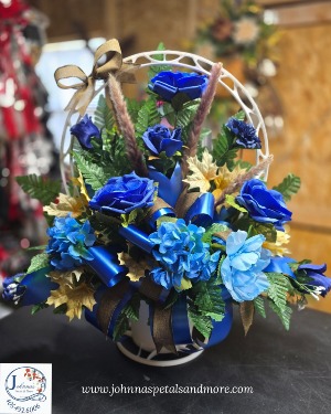 'Blue Boy' Silk Weighted Sympathy Basket 