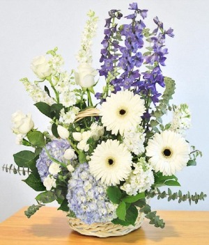 Blue Bundles of Joy Basket Arrangement