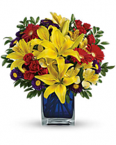 Blue Caribbean Fresh Arrangement