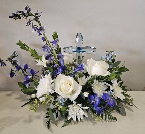 Blue Crystal Cross Bouquet 