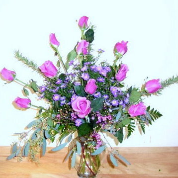 Blue Curiosa Clear Glass Vase