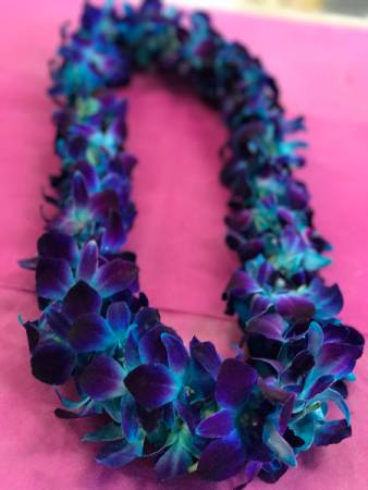 Purple Orchid Lei (Single) - Hawaiian Leis