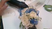 Wrist Corsage-Blue Dreams Custom Designed. Please call for details and prices