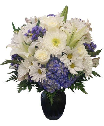 Blue Elegance Flower Arrangement