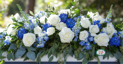 Blue Embrace Casket