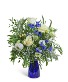 Blue Frost Harmony Flower Arrangement