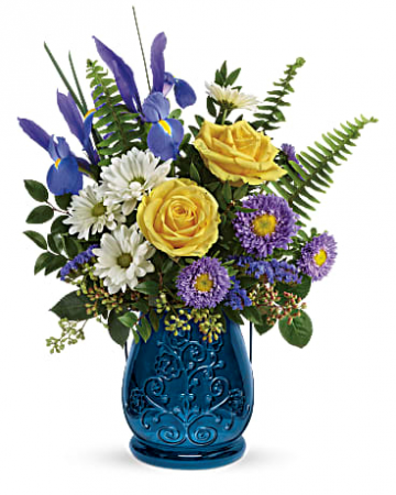 Blue Garden Bouquet Anytime