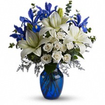 Blue & Grand Floral Bouquet