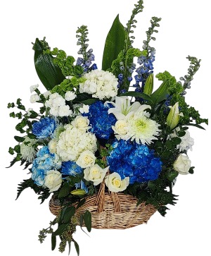 Blue Heaven Basket Funeral, Sympathy