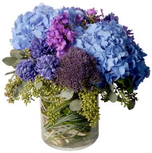Blue Heaven Mixed vase of gorgeous blue flowers