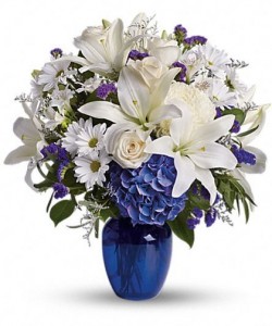 Blue Horizons Vase Arrangement