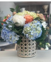 Blue Hydrangea Peach Love 