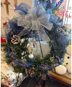 Blue Ice Wonderland Wreath