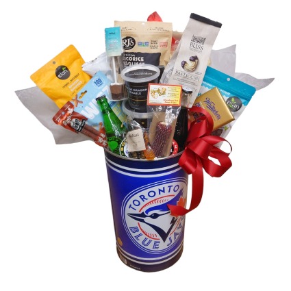 Blue Jays Gift Bucket gift basket