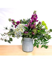 Blue Lagoon Bloom  Vase Arrangement