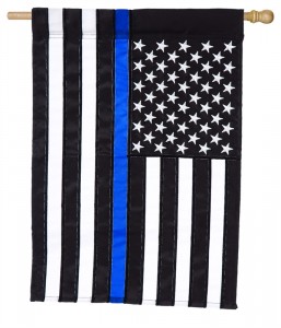 Blue Line Garden Flag