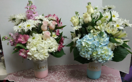 Blue Love Vase Keepsake
