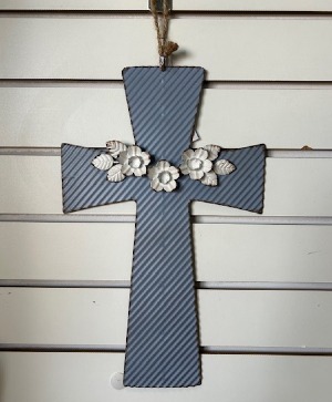 Blue Metal Cross 