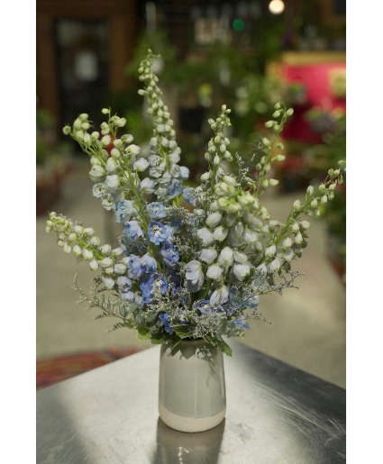 Blue Mist Delphinium Arrangement