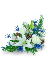 Blue Moon Frost Flower Arrangement