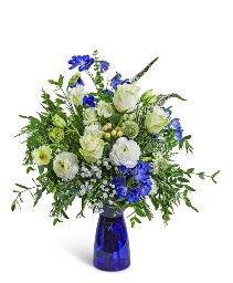 Blue Moon Pines Flower Arrangement