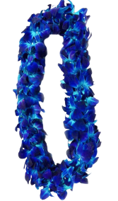 Blue Orchid Bombay Lei 