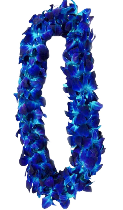Blue Orchid Bombay Lei