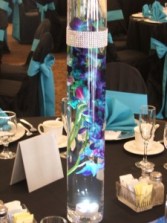 Blue Orchid Centerpiece Wedding Flowers