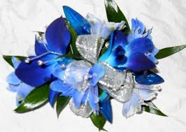 Blue Orchid Wristlet Corsage 