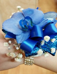 Blue Orchid Wristlet Corsage