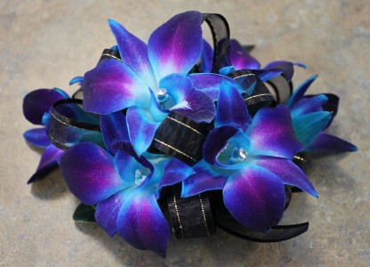 Blue Orchid Wristlet 