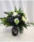 BLUE RIBBON STUNNING FRESH FLOWERS VASED