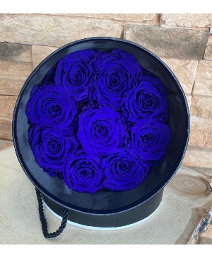 Blue Rose Box Preserved Roses