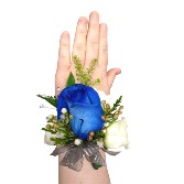 Blue Rose Corsage Floral