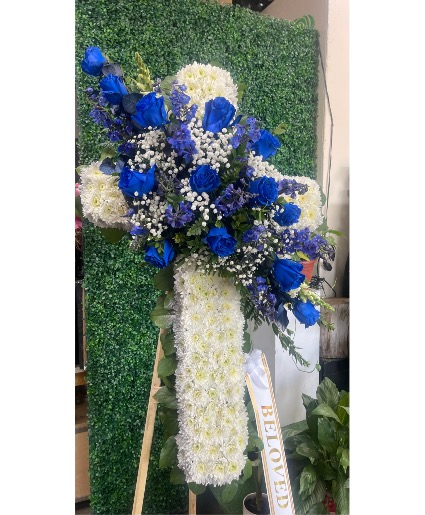 Blue Rose Cross