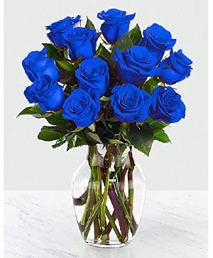 Blue Roses Arrangement