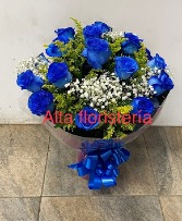 Dozen of Blue Roses 