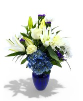 Beautiful in Blue Blue vase 