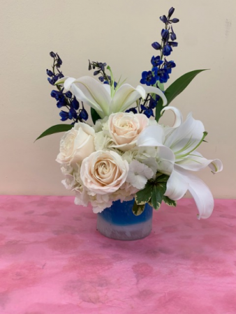 Blue Skies Arrangement Fresh Arrangement