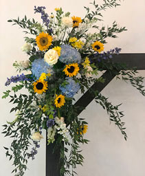 Blue Sky & Sunflowers Altar Arrangement