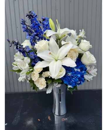 Blue Spirit Bouquet  in Highlands, TX | Alma's Flowers