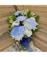 Blue & White Beauty Vase Arrangement