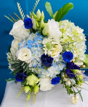 Blue & White Nosegay/ Handheld Bouquet