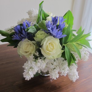 Blue & White Semi Compact Vase Arrangement Semi Compact Vase Arrangement in Brattleboro, VT | WINDHAM FLOWERS Blue & White Semi Compact Vase Arrangement Semi Compact Vase Arrangement in Brattleboro, VT | WINDHAM FLOWERS