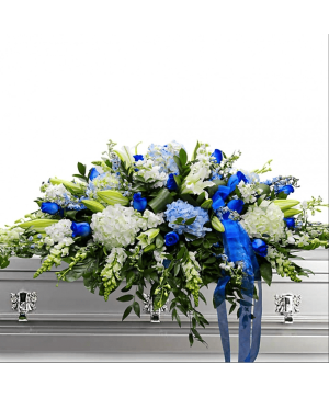 Blue Without You Casket Spray Casket Spray