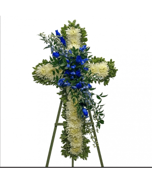 Blue Without You Cross Cross Standing Spray
