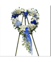 Blue Without You Open Heart Heart Standing Spray