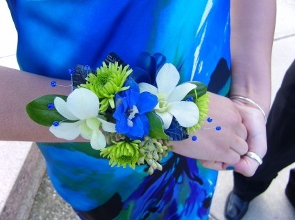 Bold Blue Corsage T&V Exclusive 