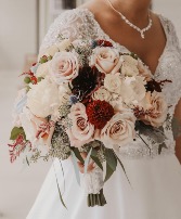 Blush and Burgundy Bouquet 