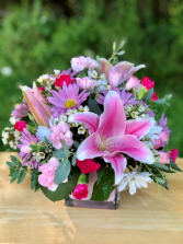 Just Because..... Cube Vase Arrangement